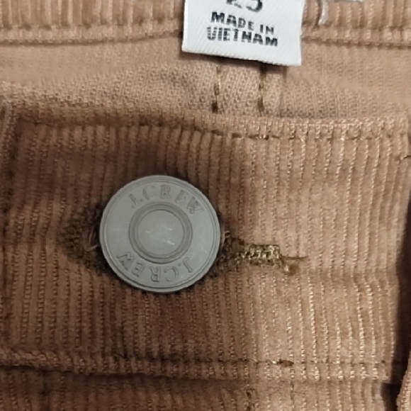 J. Crew Women's Tan Corduroy Straight Leg Pants - Picture 5 of 8